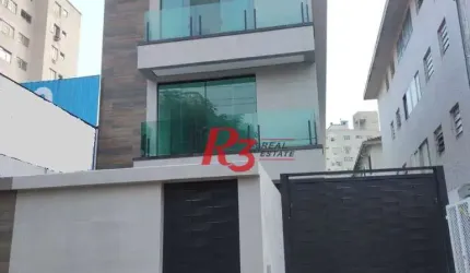 Sobrado com 2 dormitórios à venda, 100 m² - Campo Grande - Santos/SP