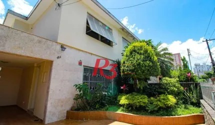 Sobrado para alugar, 224 m² por R$ 7.900,00/mês - Embaré - Santos/SP