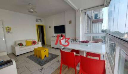 Apartamento com 2 dormitórios à venda, 92 m² por R$ 660.000,00 - Gonzaga - Santos/SP