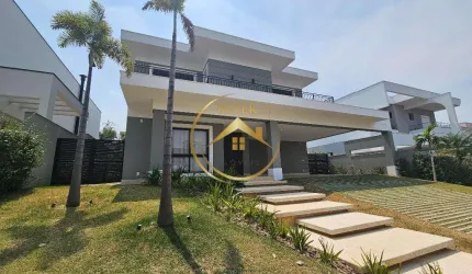 Sobrado à venda e para alugar em Campinas, Loteamento Mont Blanc Residence, com 4 suítes, com 453 m²