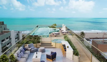 FLAT DE 22 Á 40 METROS BEIRA MAR DE MANAÍRA