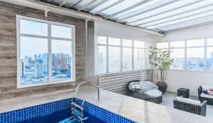 Cobertura Duplex de Luxo no Tatuapé: 4 Quartos,São Paulo-SP.