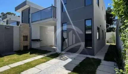 Casa duplex smart living com 3 dormitórios à venda, 110 m² por R$ 485.000 - Loteamento Parque Prainha - Aquiraz/CE