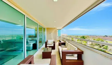 Apartamento Cobertura no Golf Ville com 3 dormitórios à venda, 176 m² por R$ 2.990.000 - Porto das Dunas - Aquiraz/CE