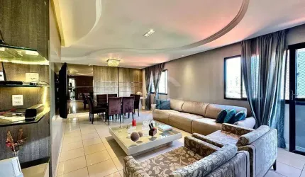 Apartamento em Frente a Praça Martins Dourado com 4 dormitórios à venda, 170 m² por R$ 720.000 - Cocó - Fortaleza/CE