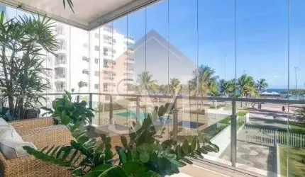 Apartamento na Barra da Tijuca, 4 Quartos, 2 Suítes, 186 m², Frontal Mar