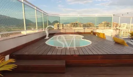RECREIO DOS BANDEIRANTES CONDOMÍNIO MÁXIMO RESORT , COBERTURA DUPLEX , 3 QUARTOS , 1 SUÍTE  , 198M² COM 2 VAGAS...