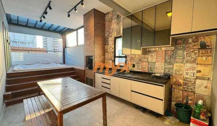 Cobertura com 3 dormitórios à venda, 191 m² por R$ 1.800.000,00 - Pompéia - Santos/SP