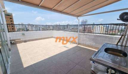 Cobertura com 2 dormitórios à venda, 145 m² por R$ 790.000,00 - Aparecida - Santos/SP