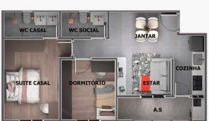 Cobertura à venda 2 quartos 1 suíte 1 vaga Rudge Ramos - São Bernardo do Campo - SP