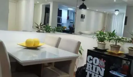 Apartamento de 60m² sem elevador, Localizado No Bairro São Vicente em Mauá - SP.
