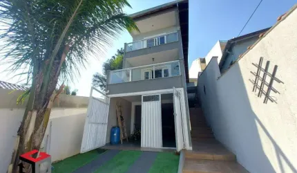 Sobrado à venda 3 quartos 1 suíte 5 vagas Valparaíso - Santo André - SP