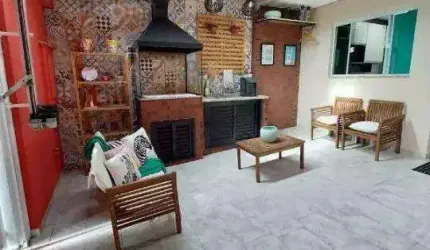 Sobrado para aluguel 2 quartos 2 suítes 2 vagas Humaitá - Santo André - SP