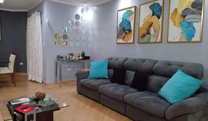 Sobrado mobiliado 3 Dormitórios (1 suíte) - 3 Vagas - Jardim Las Vegas - Santo André.
