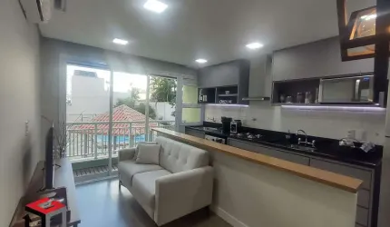 Apartamento a venda Vila Clementino, Mobiliado, 1 Dormitório, 1 vaga, 38m2