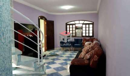 Sobrado à venda 3 quartos 3 suítes 2 vagas Guarani - Santo André - SP