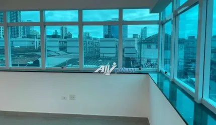 Sala para alugar, 143 m² por R$ 5.500,00/mês - Aparecida - Santos/SP
