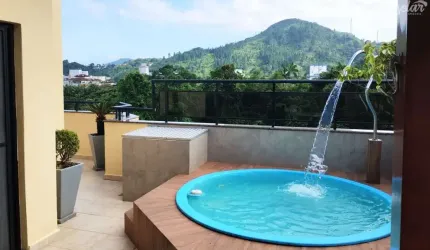 Cobertura Duplex com 2 dormitórios, suíte, varanda gourmet, piscina e 2 vagas.