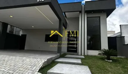 Casa com 3 dorm e área gourmet cond. Rudá
