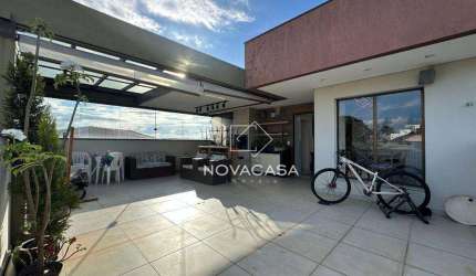 Cobertura Top House com 3 dormitórios sendo 1 suite 2 semi suites à venda, 202 m² por R$ 1.290.000 - Planalto - Belo Horizonte/MG