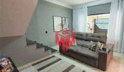 Sobrado com 3 dormitórios à venda, 134 m² por R$ 695.000,00 - Planalto - São Bernardo do Campo/SP
