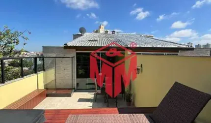 Cobertura com 3 dormitórios à venda, 200 m² por R$ 830.000,00 - Vila Lucinda - Santo André/SP