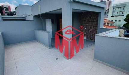 Cobertura NOVA com 2 dormitórios à venda, 95 m² por R$ 510.000 - Vila Alice - Santo André/SP