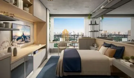 Condominio Now Butantã, Studio de 25m² com 1 dormitório, terraço, sem vaga.