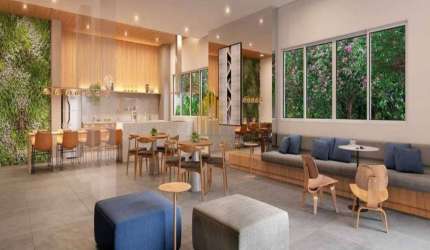 Condomínio My One Estação Campo Belo no Brooklin, Apartamento de 49m² com 2 dormitórios, terraço, se