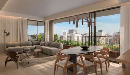 Condominio Uapé em Higienópolis, Apartamento de 207m² com 3 suítes, 2 vagas.