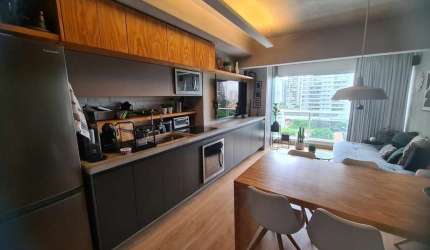 New Age Michigan no Brooklin, Apartamento Mobiliado à venda de 48m² com 1 suíte, 1 banheiro e 1 vaga