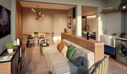 Condomínio Praça Saúde, Apartamento de 57m² com 1 suíte, 1 vaga.