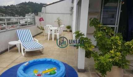 Cobertura com 4 dormitórios à venda, 197 m² por R$ 1.050.000,00 - Santa Rosa - Niterói/RJ