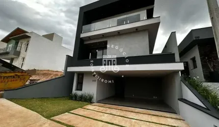 CASA À VENDA COM 3 SUÍTES E 4 VAGAS DE GARAGEM - CONDOMÍNIO RESERVA ERMIDA EM JUNDIAÍ/SP.