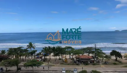 Cobertura tríplex aconchegante frente mar