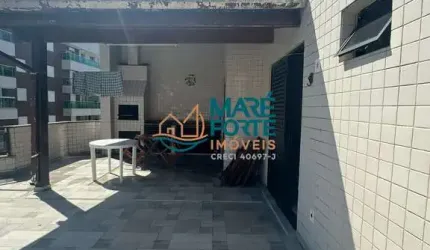 Cobertura com 3 dormitórios ,100 metros da praia