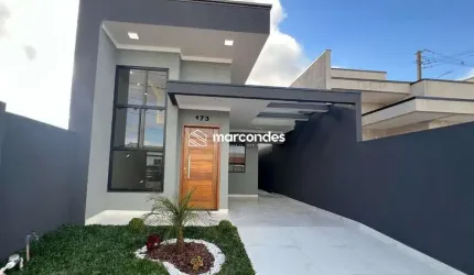Casa em condomínio fechado com 3 quartos à venda na Rua Cucos, 1800, Gralha Azul, Fazenda Rio Grande por R$ 450.000