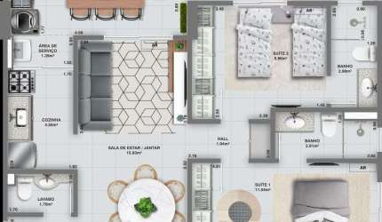 Lançamento Exclusivo: Apartamentos de Luxo a perto da Praia com Lazer Completo!!