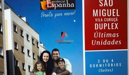 Apartamento (Duplex) para Venda, 3 dorm(s), 1 suite(s), 1 vaga(s), 82 m²