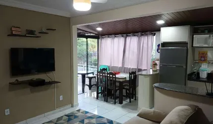 Apartamento Mobiliado com 02 Dormitórios e Terraço - Locação anual - Bal. Camboriú/SC