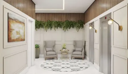 Apartamento com 2 suítes e terraço no Johann Residence - São Francisco de Assis, Camboriú/SC