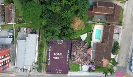 Terreno à venda na Rua Benjamin Constant, --, América, Joinville por R$ 1.620.000