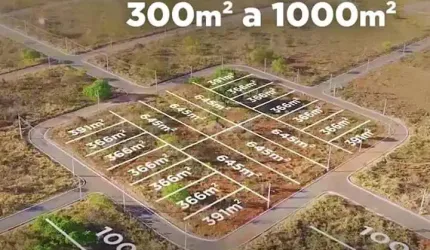 Lotes Parcelados Lagoa Golden Park com 1.000 Metros