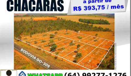 Chácaras Parceladas com 1.500 metros em Caldas Novas Goiás