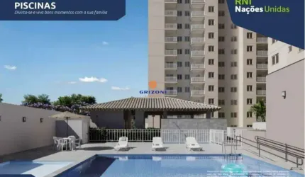 APARTAMENTO RNI NAÇÕES UNIDAS | 2 QUARTOS | 1 SALA | 1 VAGA | BAURU