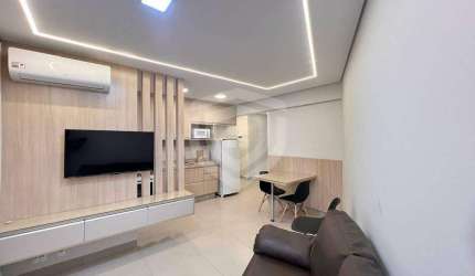 Apartamento com 1 dormitório mobiliado para alugar, 49 m² Artemis Residencial