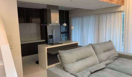 Apartamento Duplex com 1 dormitório à venda, 80 m² por R$ 990.000 - Tamboré - Ba