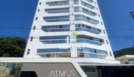 Apartamento na praia com 2 suítes  à venda, 77 m² por R$ 1.190.000 - Cabeçudas - Itajaí/SC