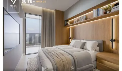 VOGUE 2112 – 1 e 2 Quartos com Suíte e Lavabo em Localização Privilegiada