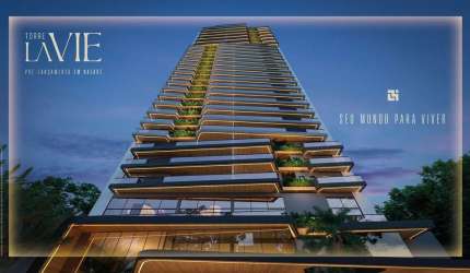 TORRE LA VIE Luxo em Nazaré! Na planta com 4 suítes e 3 vagas